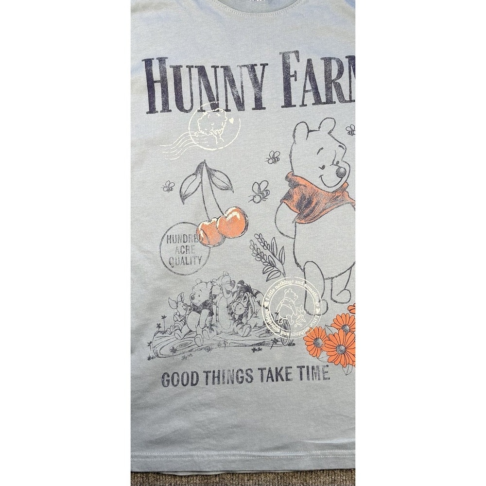 Disney Winnie The Pooh Hunny‎ Farm Graphic T Shirt Women's Small - Picture 3 of 7